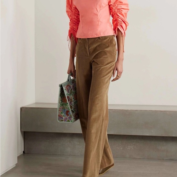 Ulla Johnson Lorna Ruched Cotton-poplin Blouse - Pink - Picture 5 of 8